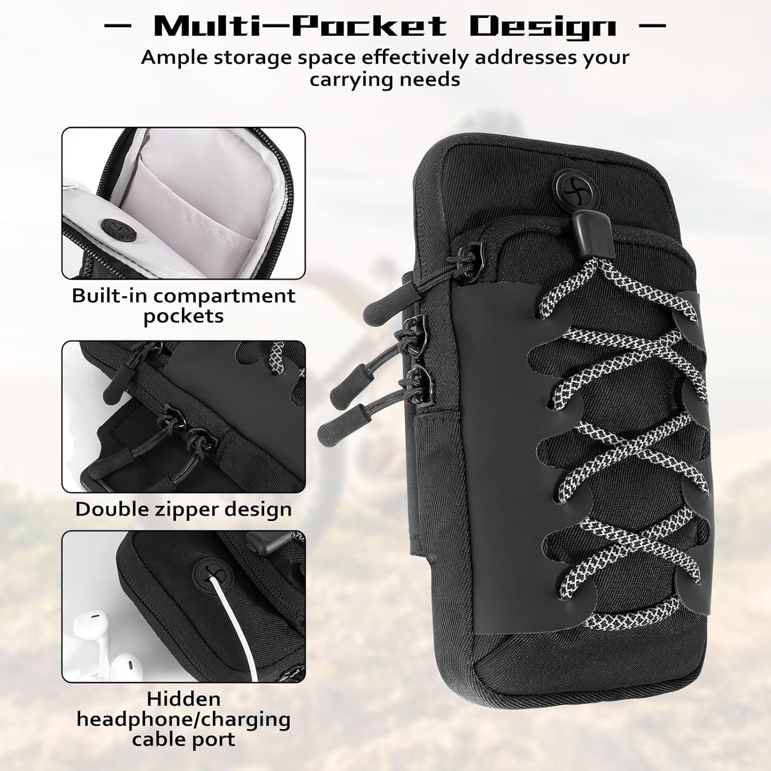 Universal Frame Bag for Electric Dirt Bike - Front Storage Battery Cover Bag Fits Surron/Talaria/E-Ride Pro, Motorcycle Phone Pouch & Battery Bag for Daily Necessities