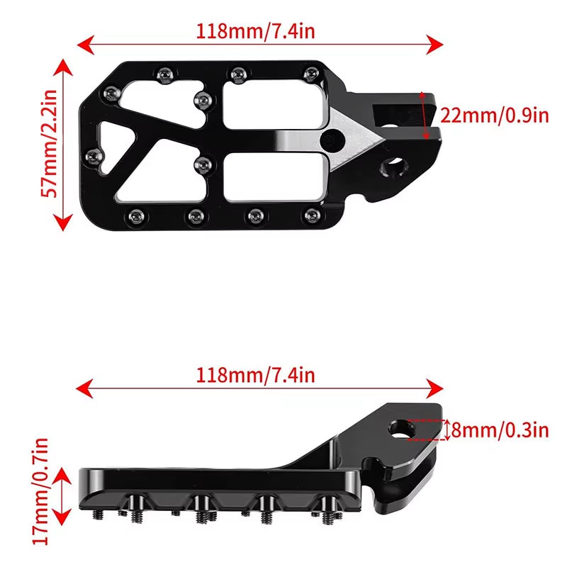 For Surron Pegs Foot Pedal Light Bee X New Customized Modified Pedals Footpegs for Surron Ebikes Accessories Motorcycles