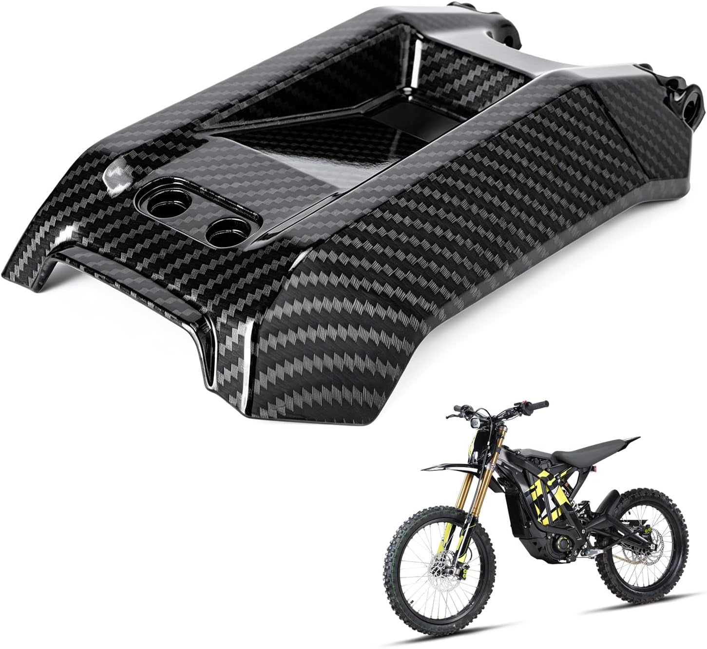 Sur Ron Battery Cover Carbon Fiber Pattern for Surron Light Bee X/S Electric Dirt Bike