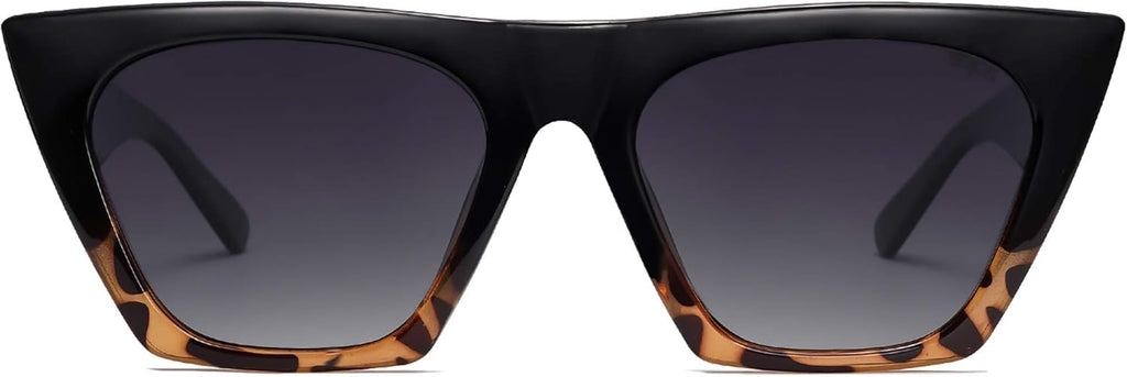 Trendy Square Cateye Polarized Sunglasses Womens Big Frame Shades SJ2115