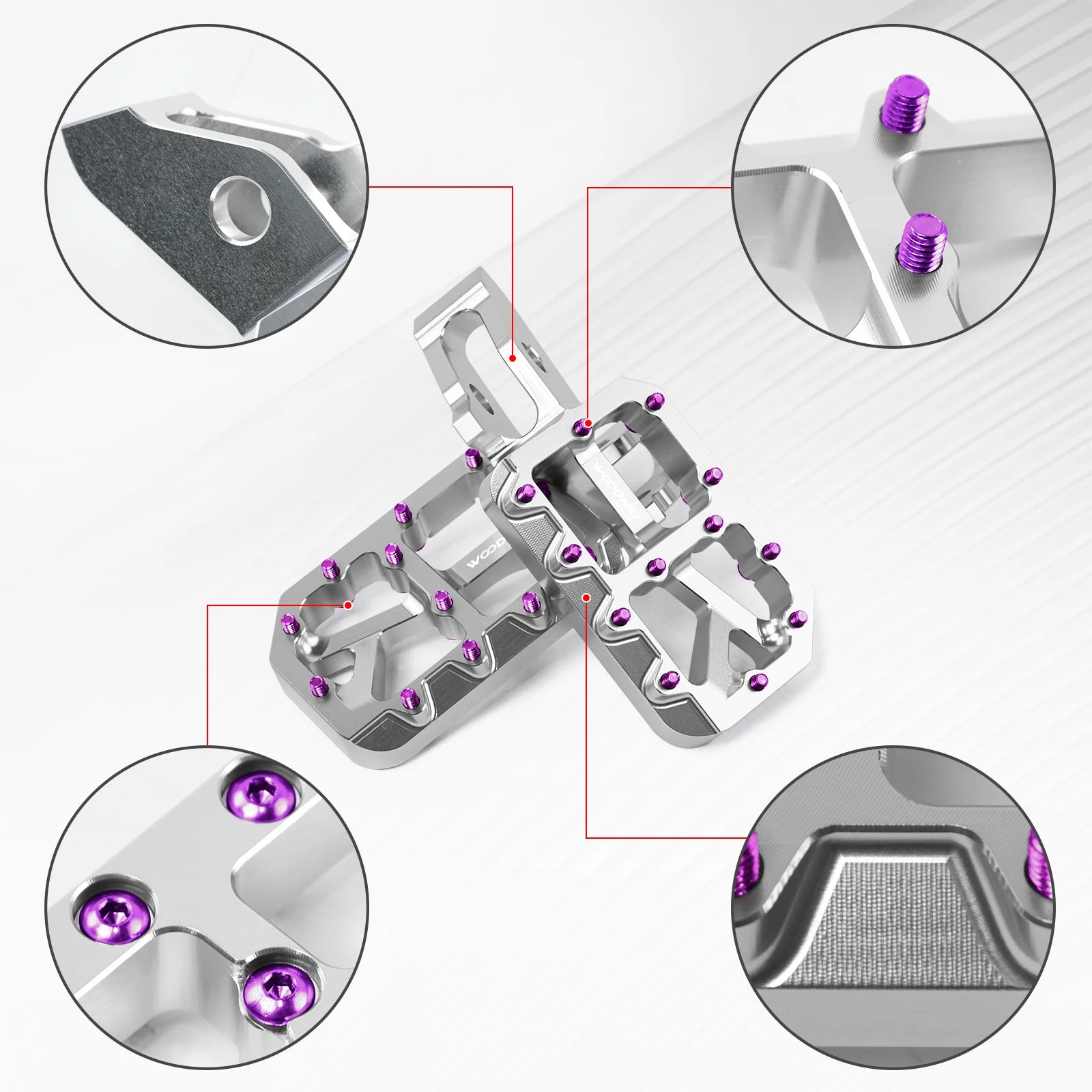 For SURRON Ultra Bee Motorcycles Foot Pedal New Customized Modified Pedals Foot Pegs E-Bikes for Surron Motorcycles Accessories