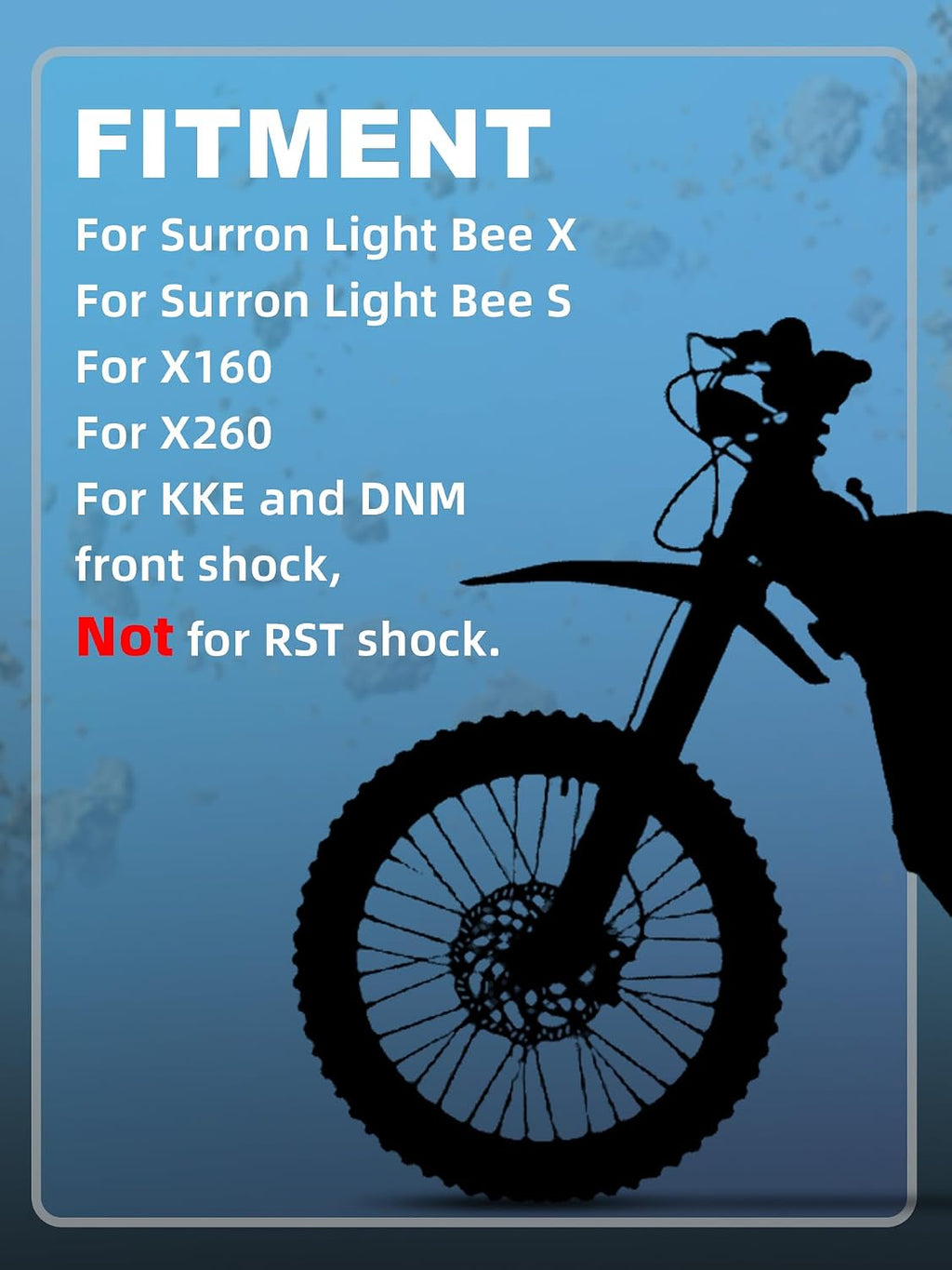 Front Lock for Surron Light Bee,Dirt Bike Head Lock for Electric Bike Sur Ron Light Bee X and S/Lbx/Talaria Sting R Mx4/X160/X260(Not Fits RST Shock)