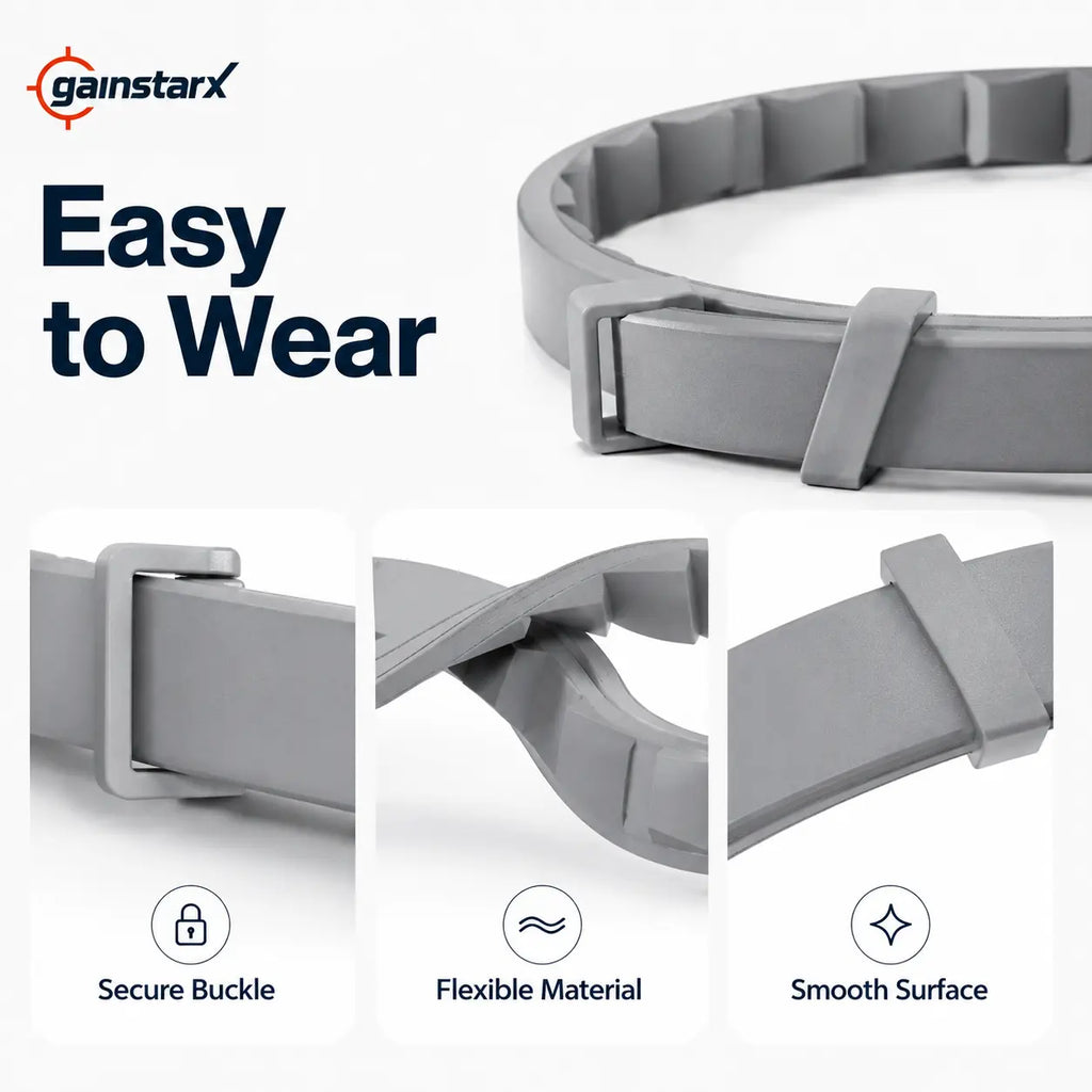 Gainstarx Adjustable Dog Collar with Fresh Scent Comfortable Lightweight Pet Collar for Large Dogs over 18 Lbs Everyday Wear for Walks and Outdoor Use
