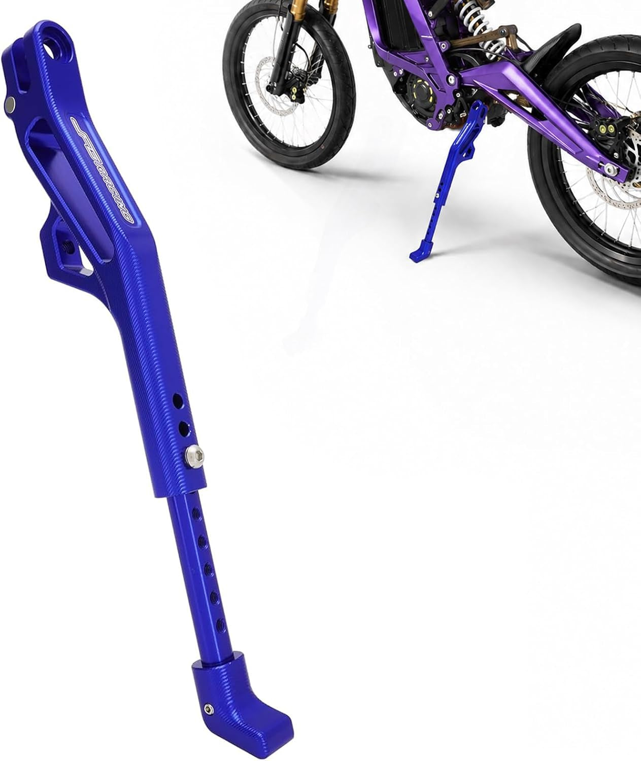 Kickstand for Edirt Bike,Cnc Foot Pegs Kick Stand for Electric Dirt Bike Surron Light Bee X and S/E Ride Pro S SS Sr/Talaria Sting/X160/X260-Blue