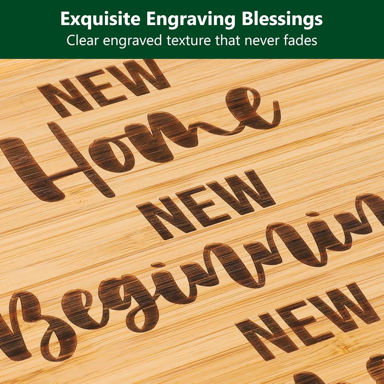 House Warming Gifts New Home 2026, Engraved Cutting Board New Home Gift Ideas, New Beginnings Gifts for Women Men Couple New Homeowner Closing New Apartment Essentials New Memories