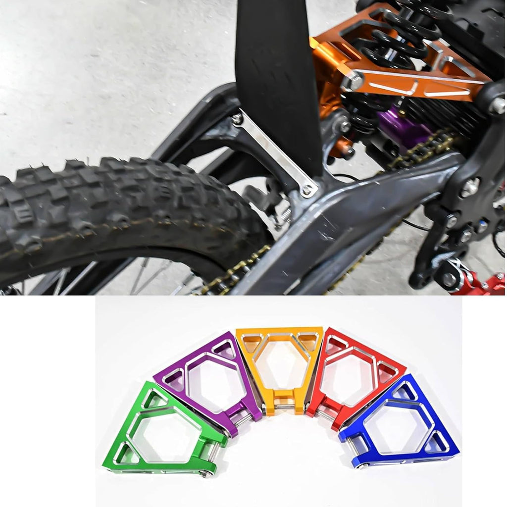 Rear Shock Absorbing Triangle Bracket for Surron Light Bee X S/Segway X160 X260, Rear Shock Suspension Triangle Linkage for Sur Ron Electric Dirt Bike Motorcycle Accessories (Green)