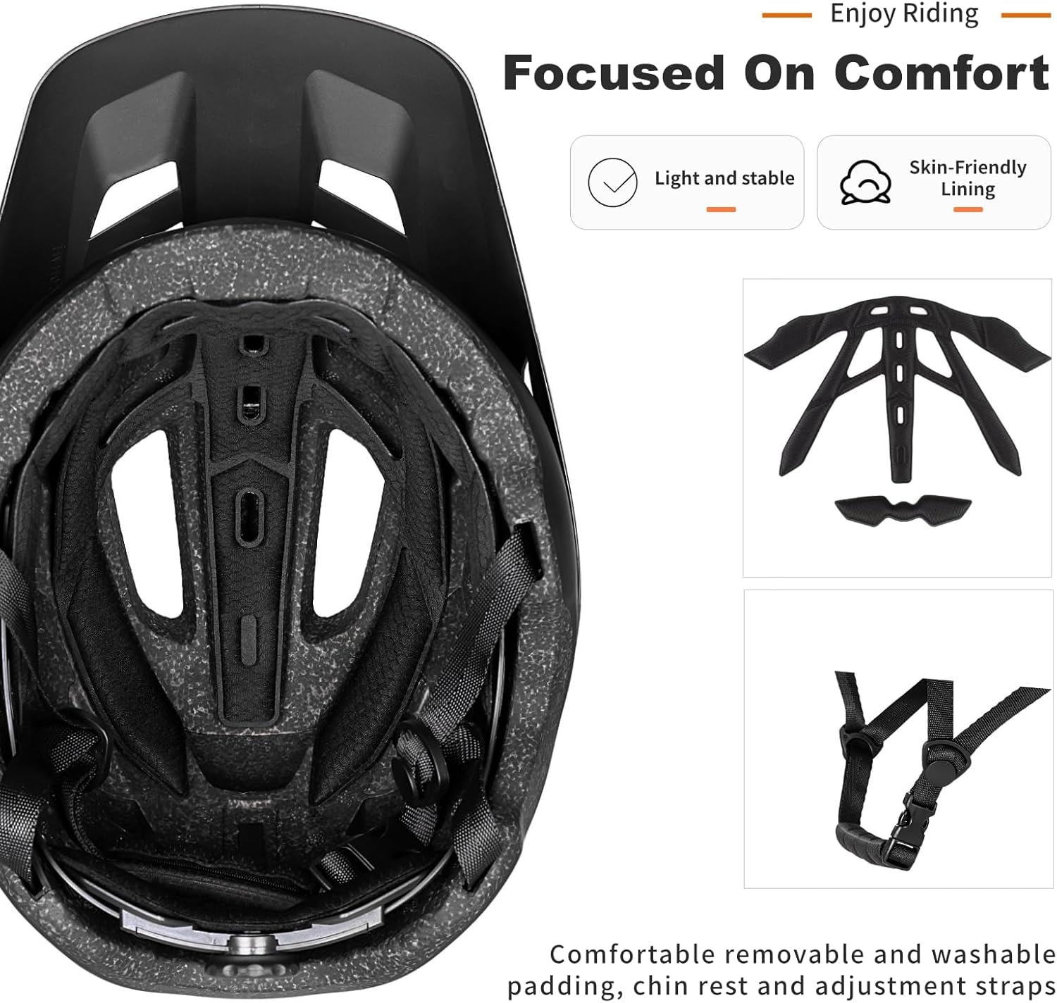 NTA 8776 E-Bike & Mountain Bike Helmet for Adults Youth, E-MTB Cycling Helmet for Men Women (51-61CM)