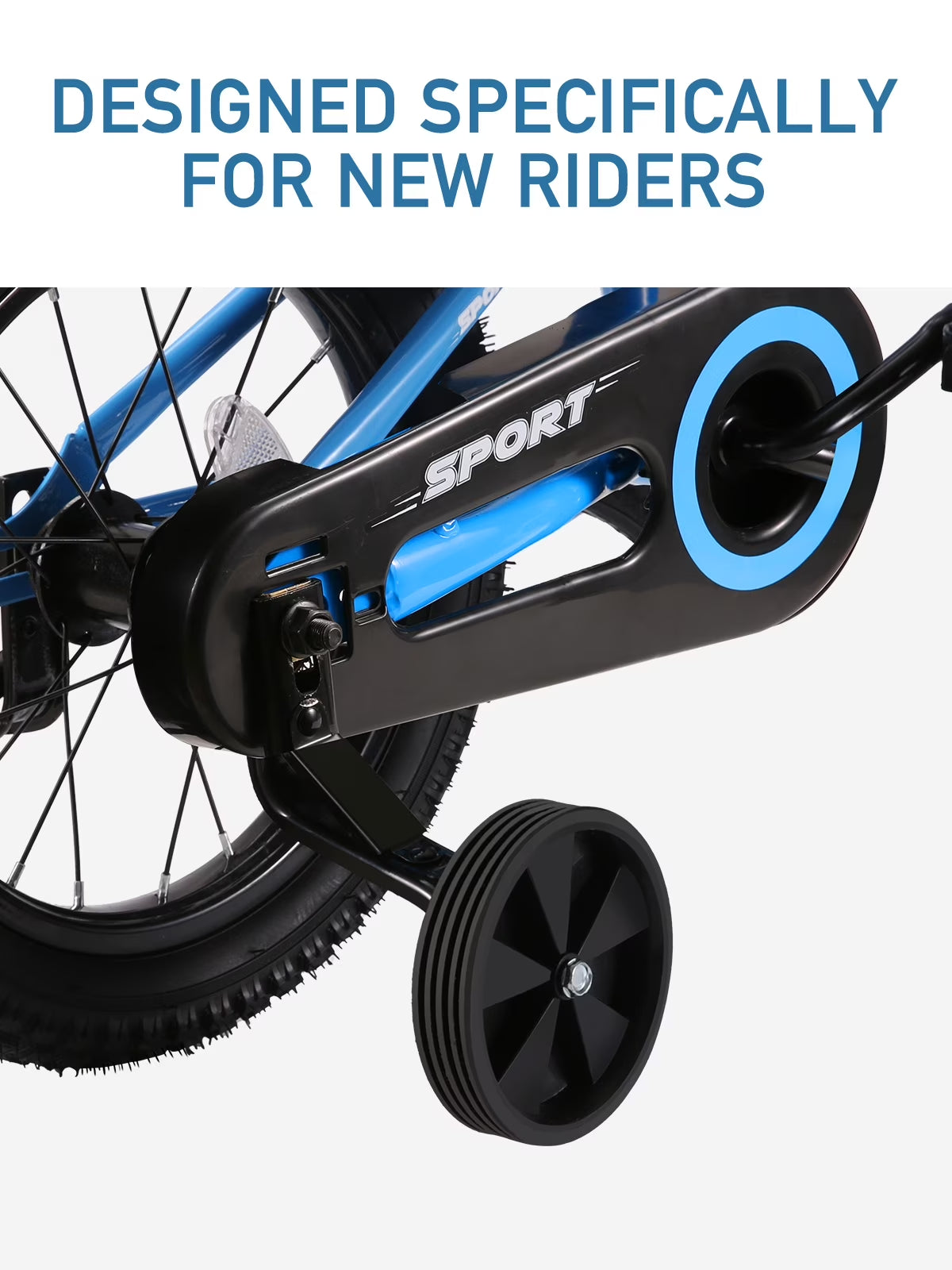 12 Inch Kids Girls and Boys Blue Bike with Training Wheel Kid Bicycle