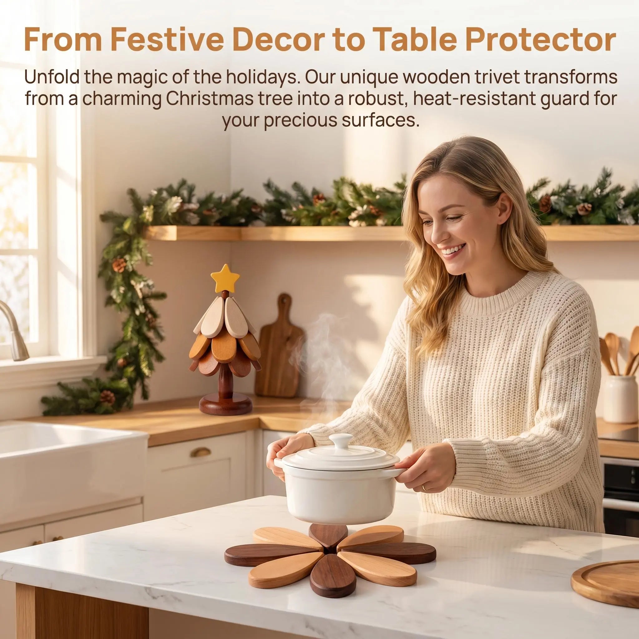 [Dealsforyoudays] Wooden One Tree Coaster Solid Wood Home Desktop Decoration Dishes and Dishes Insulation Mat Water Cup Drink Placemat Festival Display Festival Gift Christmas Gift Sturdy Tableware