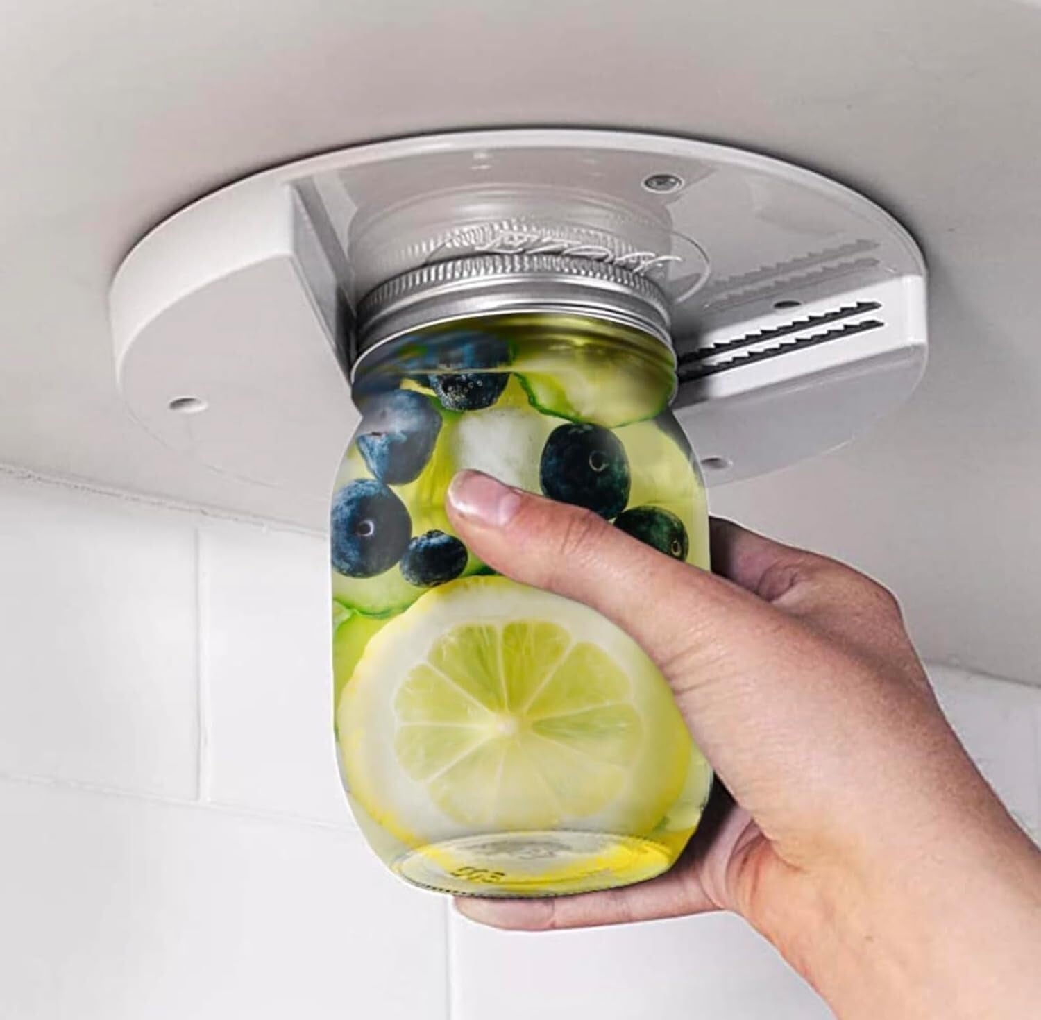 Jar Opener for Seniors - under Cabinet Jar Openers for Weak Hands, Easy Grip, Arthritis Jar Opener, One Handed Gadgets & Bottle Opener - Essential Kitchen Gadgets - 2 Bundle Pack