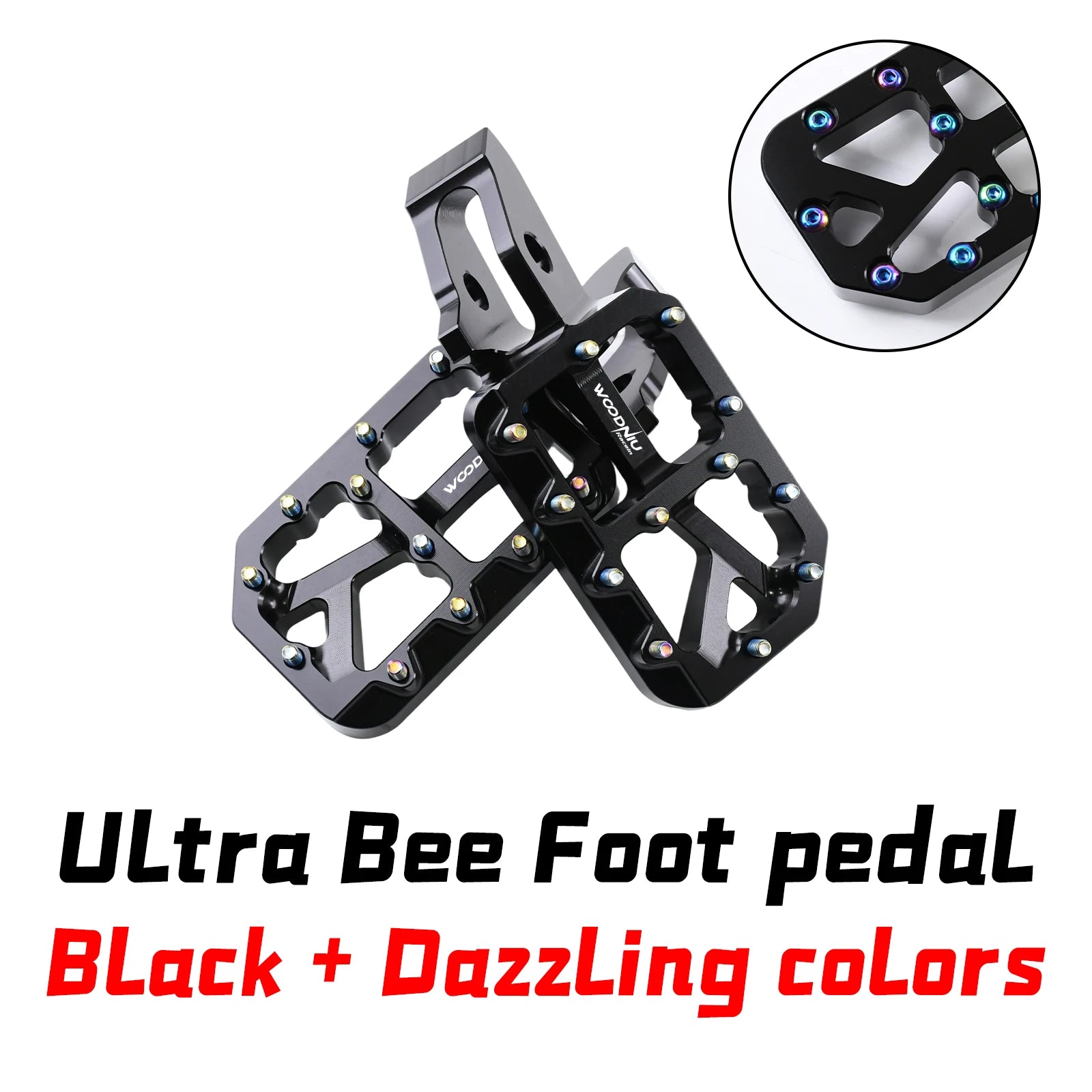 For SURRON Ultra Bee Motorcycles Foot Pedal New Customized Modified Pedals Foot Pegs E-Bikes for Surron Motorcycles Accessories
