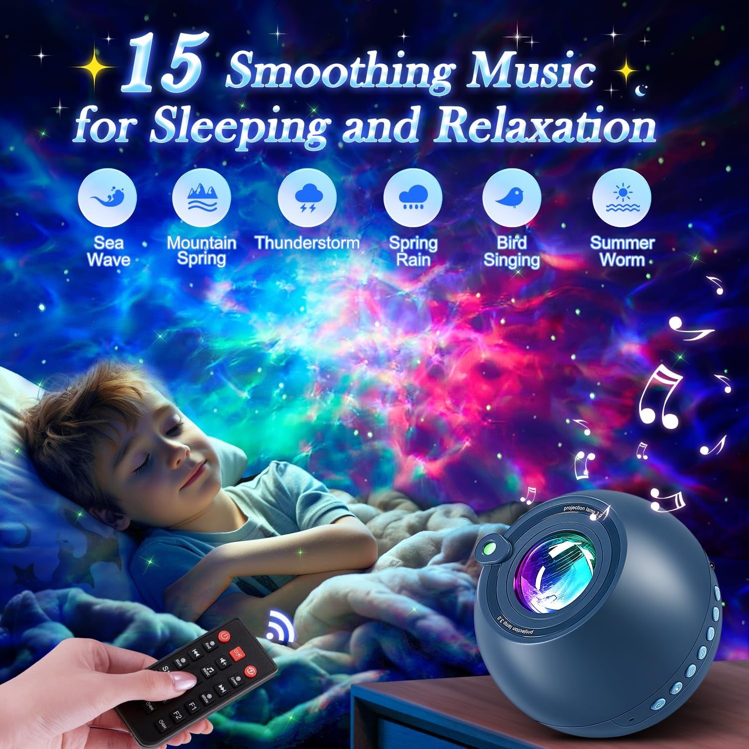 360 Game Lights Galaxy Projector Gaming Accessories Gaming Room Decor Green Star Bluetooth Speaker+15 White Noise Man Cave Accessories Cool Gifts for Men Birthday Gift Cool Stuff for Teen Boy