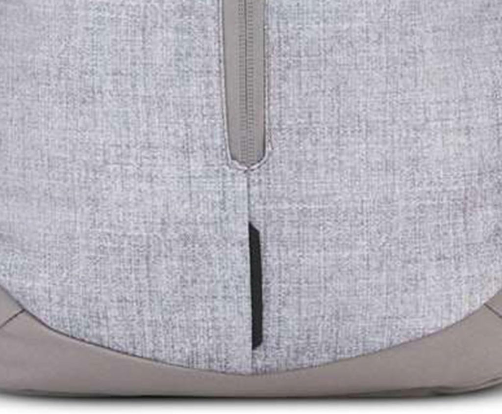 Swerve Pro Adjustable Travel or Work Laptop Bookbag Backpack with Laptop Hammock and Water Bottle Compartments, Silver Heather