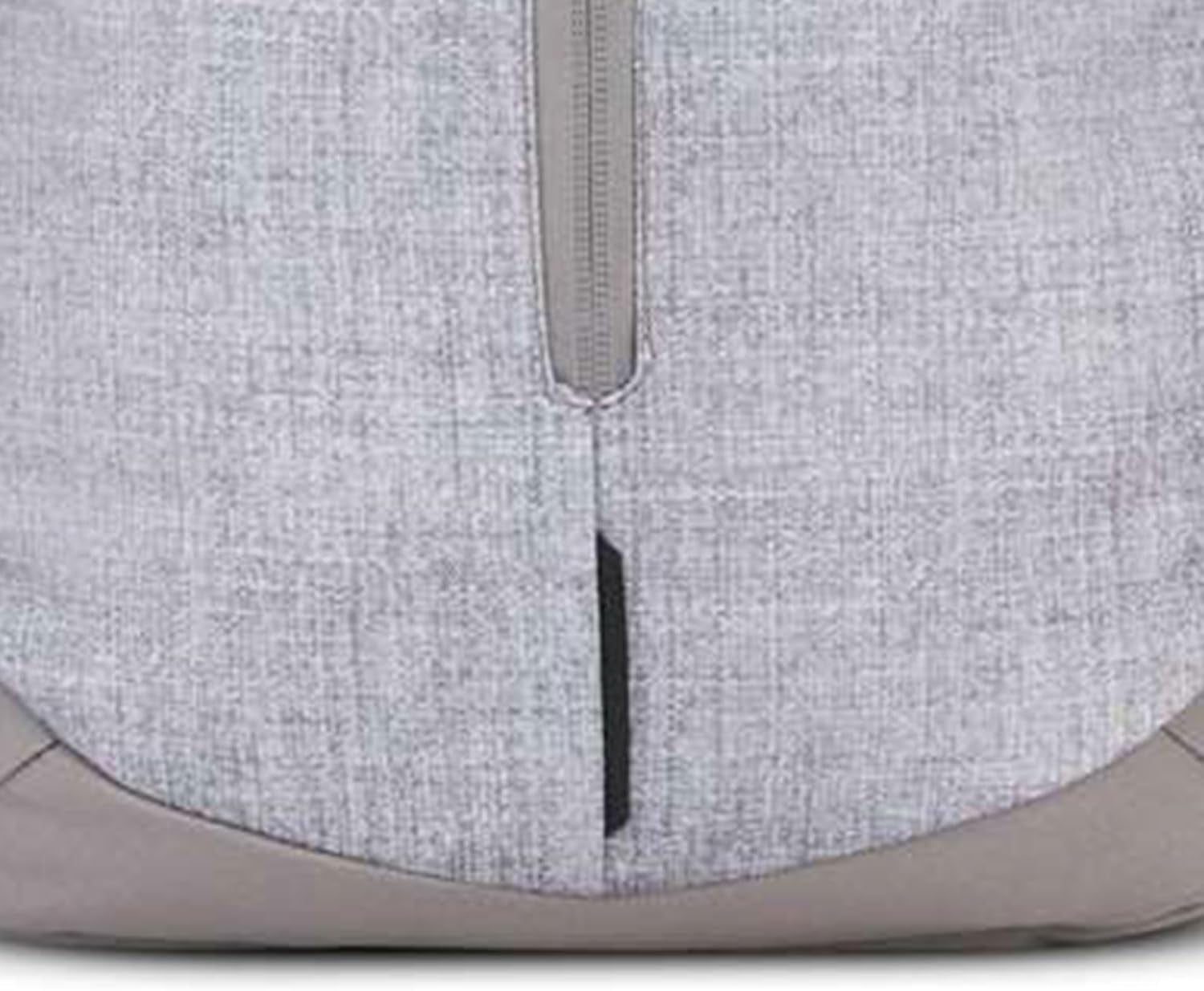 Swerve Pro Adjustable Travel or Work Laptop Bookbag Backpack with Laptop Hammock and Water Bottle Compartments, Silver Heather
