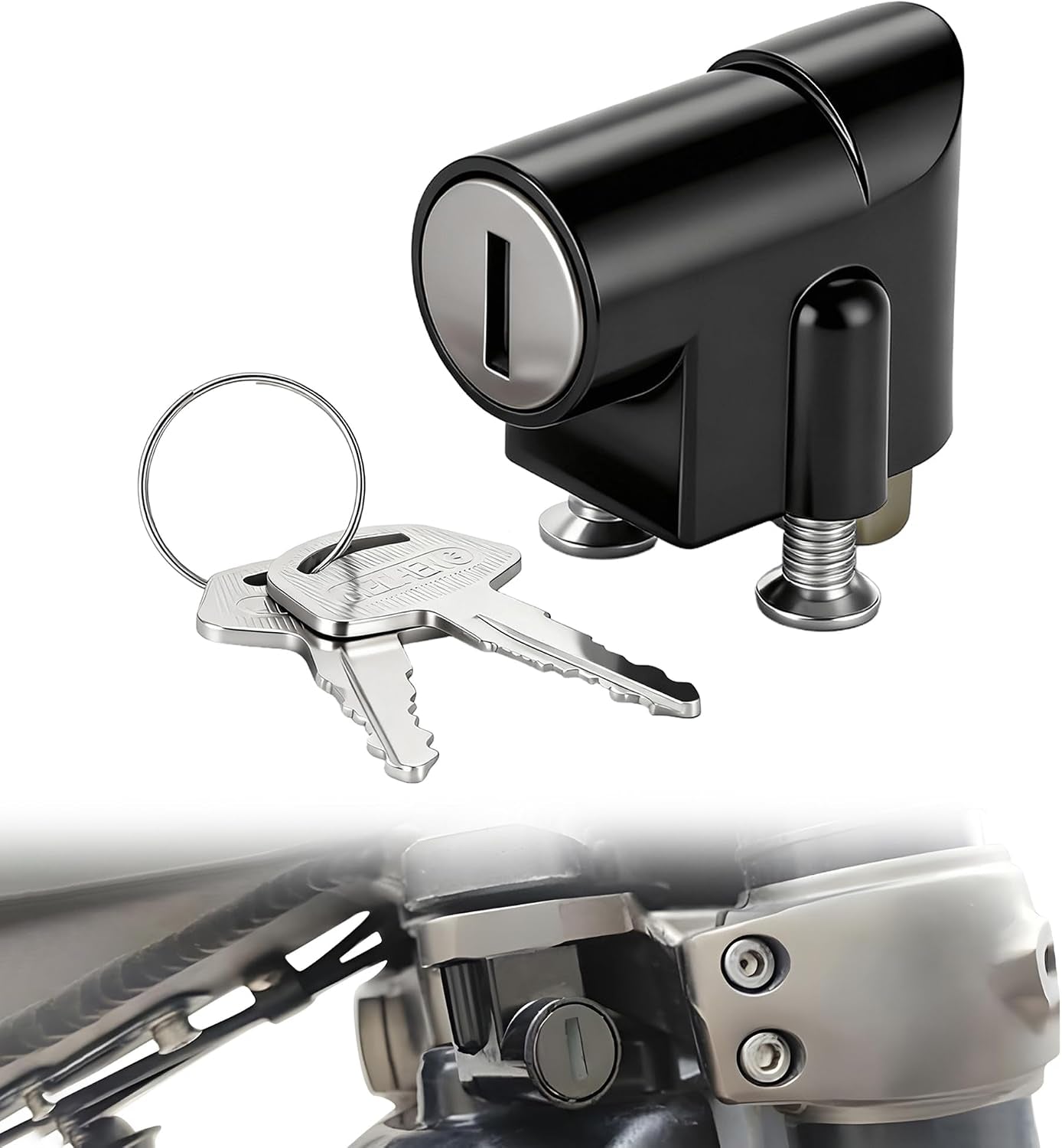 Front Lock for Surron Light Bee,Dirt Bike Head Lock for Electric Bike Sur Ron Light Bee X and S/Lbx/Talaria Sting R Mx4/X160/X260(Not Fits RST Shock)