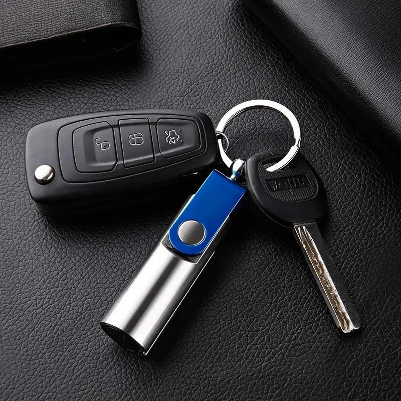 10000 Matches Keychain Lighter Portable Outdoor Torch Creative Smoking Accessories Cool Gift for Men，Cigarette Accessories Tool