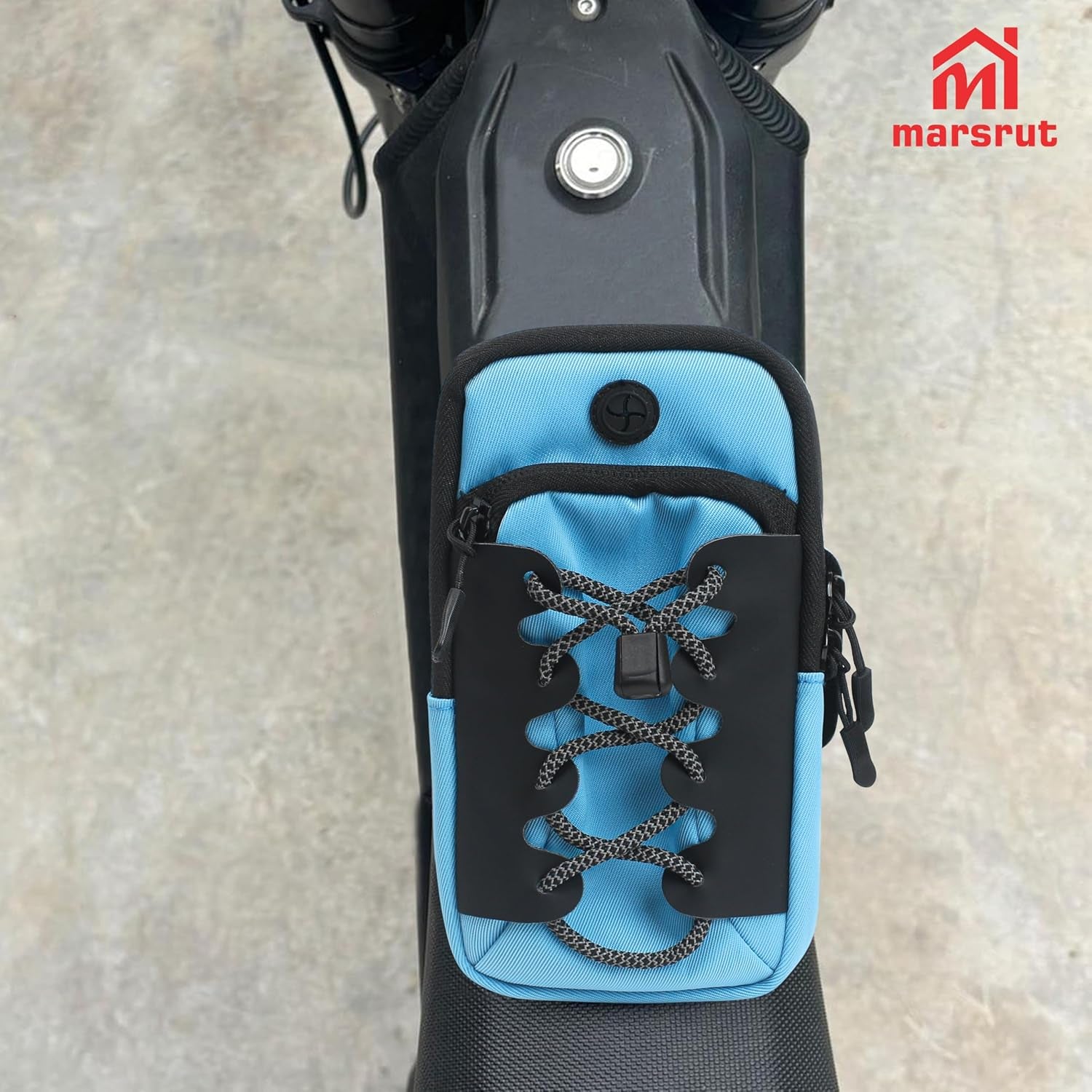 Phone Bag for Ebike, Pouch Fits for Surron Light Bee/Talaria/X160/X260/E Ride Pro/Surron Ultra Bee Edirt Bike, Motorcycle Front Battery Frame Cover Storage Bag for Electric Dirt Bikes (Blue)