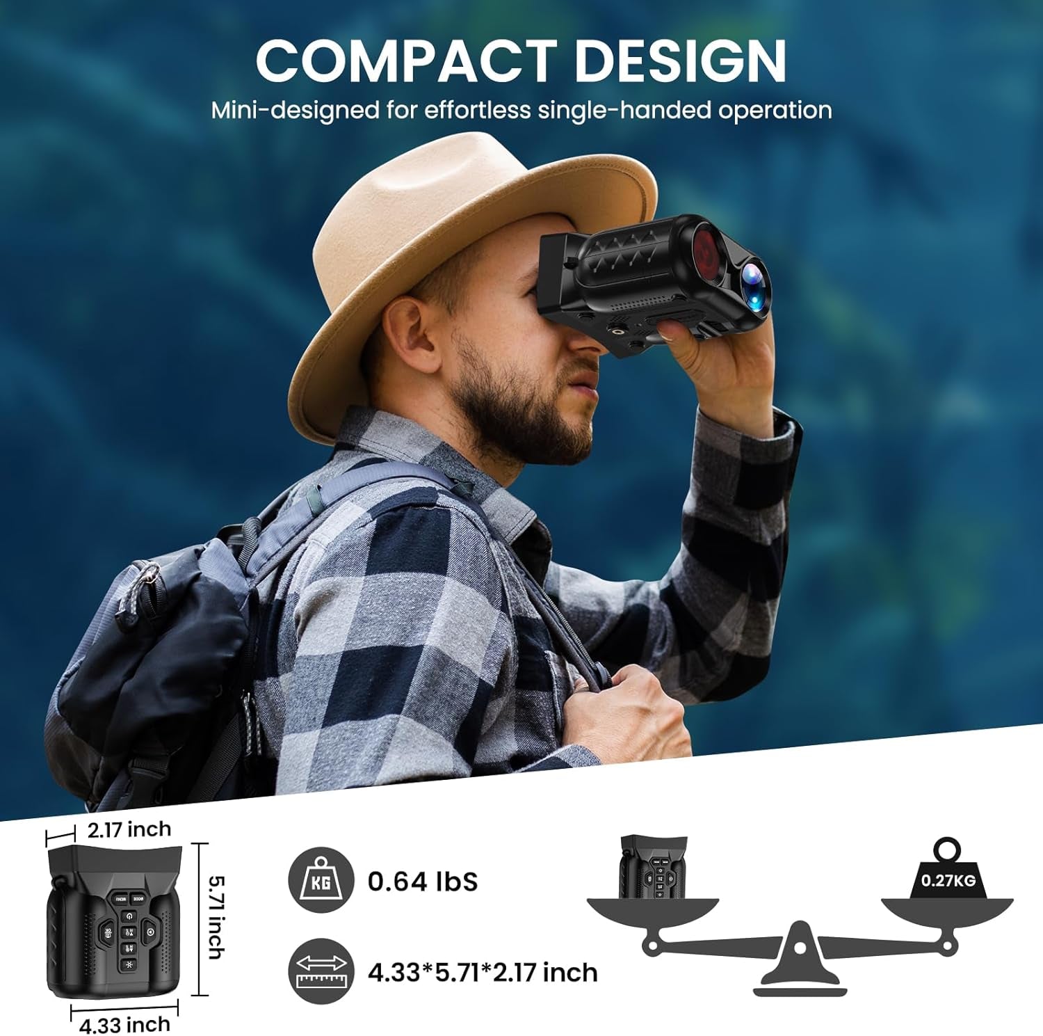 Night Vision Goggles,4K Night Vision Binoculars for Adults with 5000Mah Rechargeable Battery,1000Ft Infrared Range,16X Zoom,32Gb TF Card,Photo&Video Recording,Compact Design,Ideal Gifts for Men