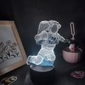 Spaceman Astronaut 3D Lamps LED RGB Creative Night Lights Cool Gift for Kids Friends Bedroom Bedside Coffee Table Decoration