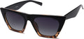 Trendy Square Cateye Polarized Sunglasses Womens Big Frame Shades SJ2115