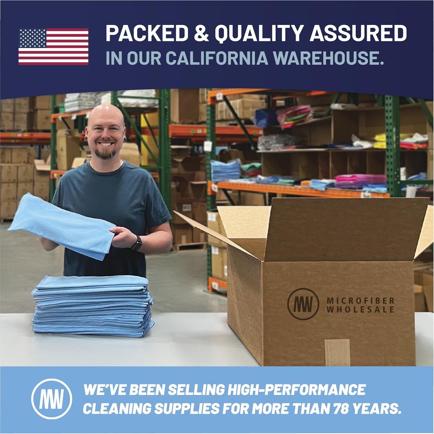 12" X 12" MW Pro Multi-Surface Microfiber Cleaning Cloths | Gray - 48 Pack | Premium Microfiber Towels for Cleaning Glass, Kitchens, Bathrooms, Automotive, Supplies & Products