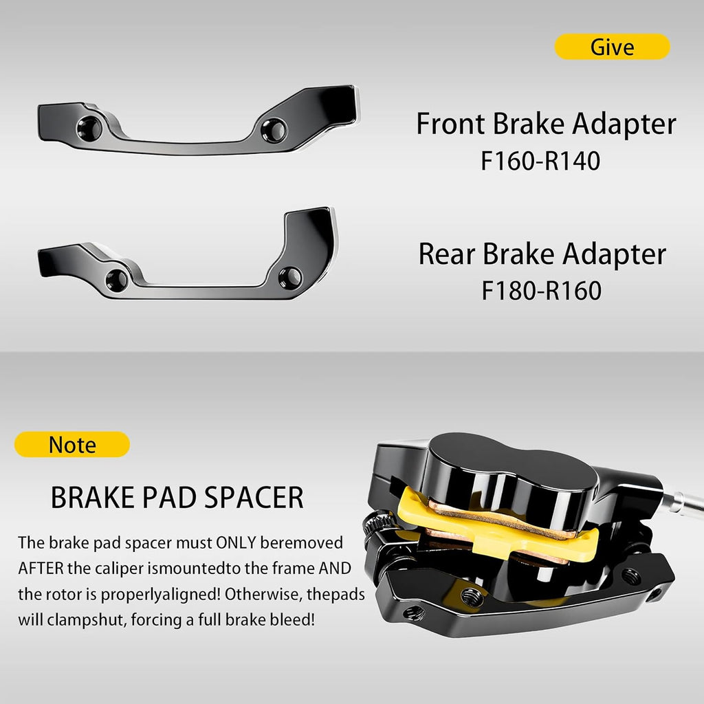 Upgraded Front Rear Brake Kit for Surron Light Bee/Light Bee X,Talaria Xxx,Talaria Sting MX3 / R Mx4,Segway X160 X260, Eride Pro SS | 4 Piston Brake Kit | Dirt Bikes Part & Accessories