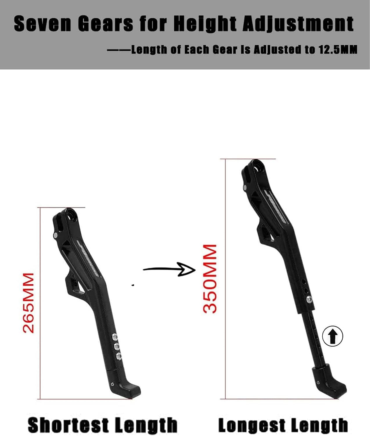 Kickstand for Edirt Bike,Cnc Foot Pegs Kick Stand for Electric Dirt Bike Surron Light Bee X and S/E Ride Pro S SS Sr/Talaria Sting/X160/X260-Blue