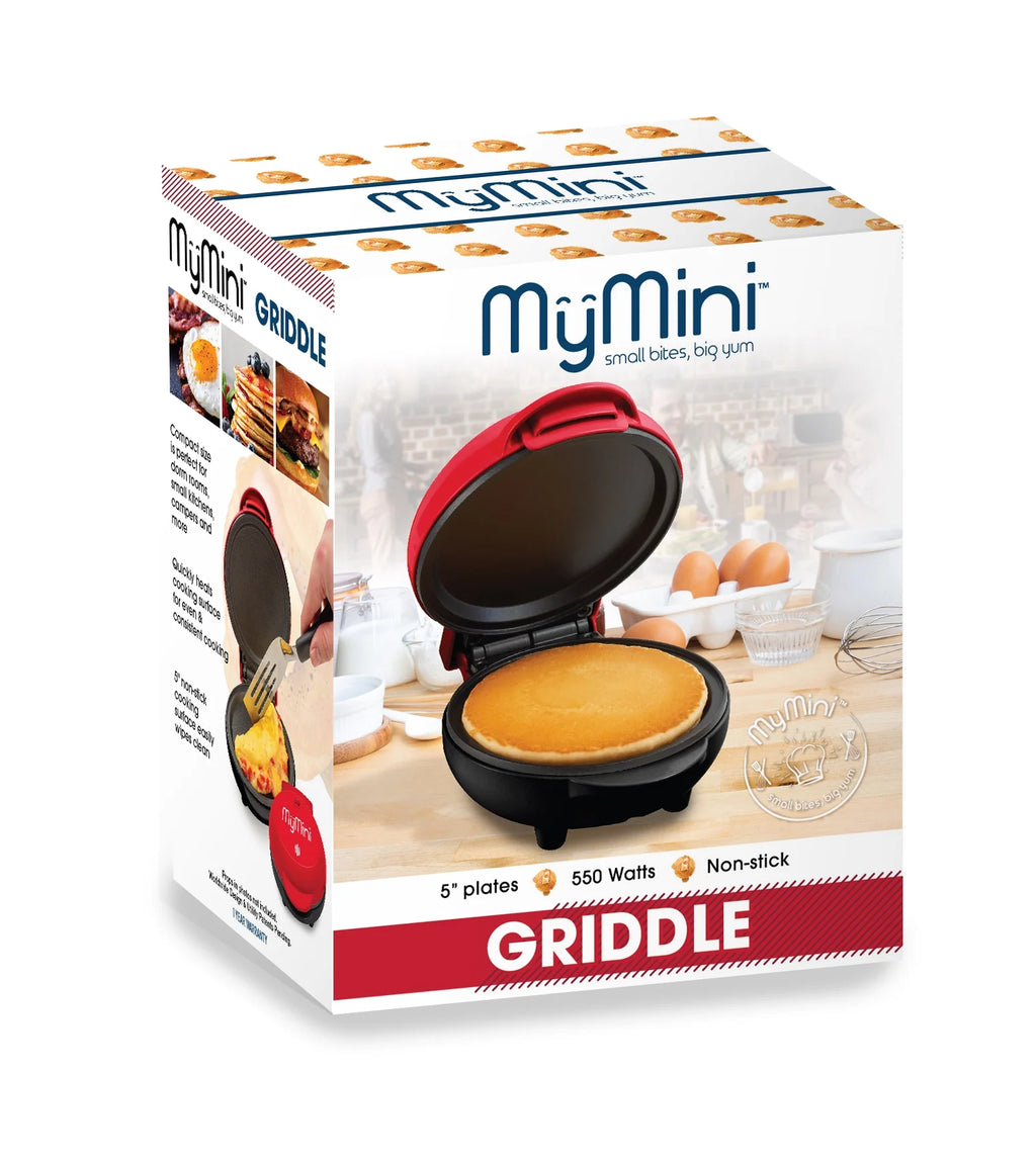 550-Watt Red Pancake Griddle