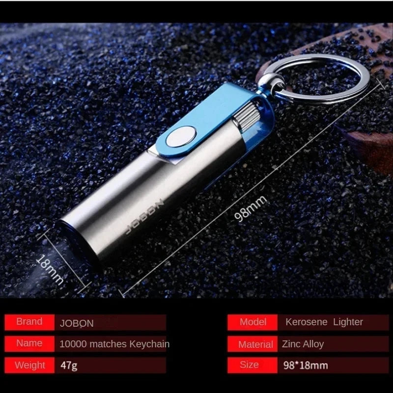 10000 Matches Keychain Lighter Portable Outdoor Torch Creative Smoking Accessories Cool Gift for Men，Cigarette Accessories Tool