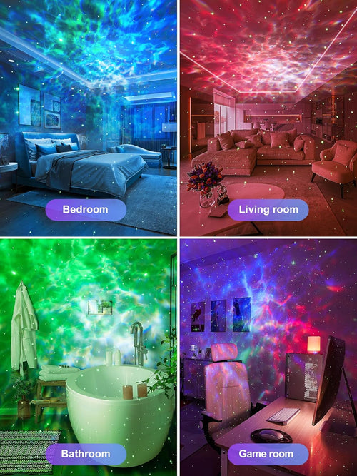 360 Game Lights Galaxy Projector Gaming Accessories Gaming Room Decor Green Star Bluetooth Speaker+15 White Noise Man Cave Accessories Cool Gifts for Men Birthday Gift Cool Stuff for Teen Boy