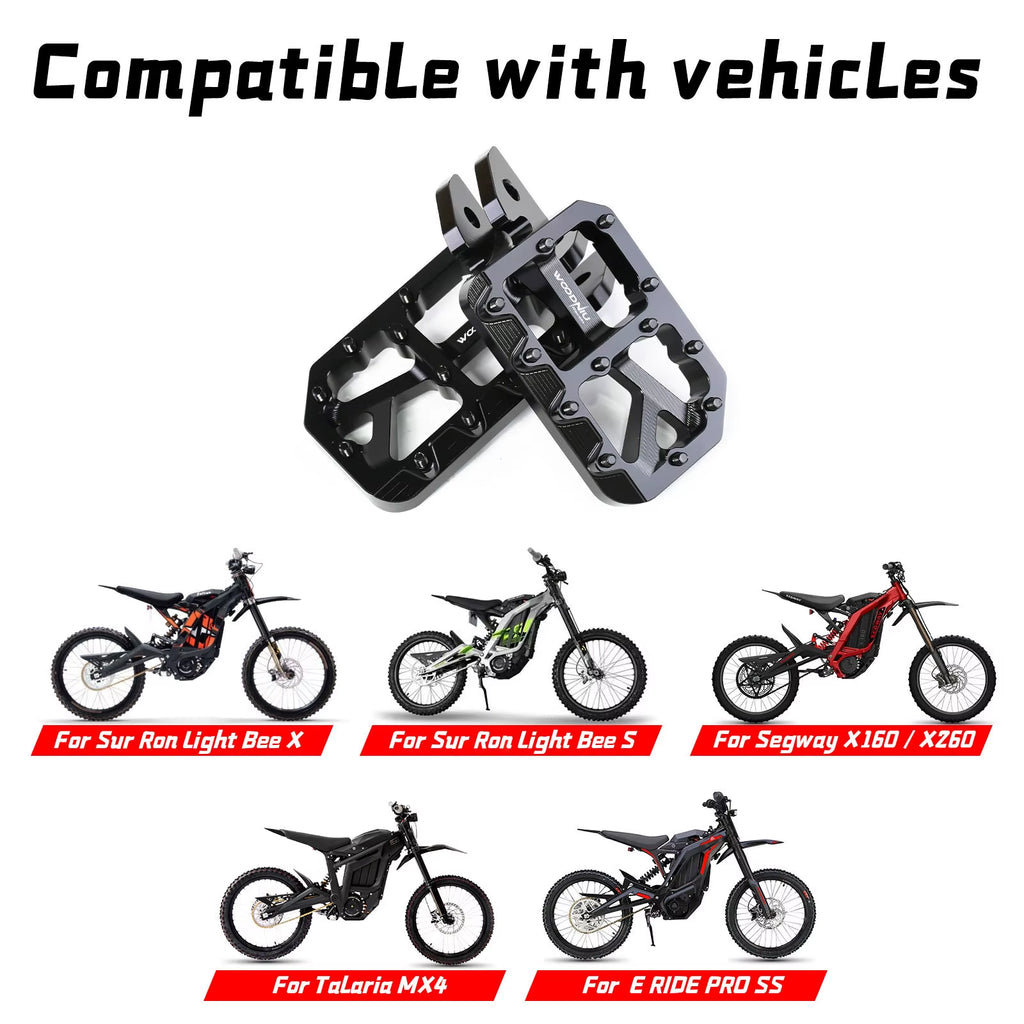 For Surron Pegs Foot Pedal Light Bee X New Customized Modified Pedals Footpegs for Surron Ebikes Accessories Motorcycles