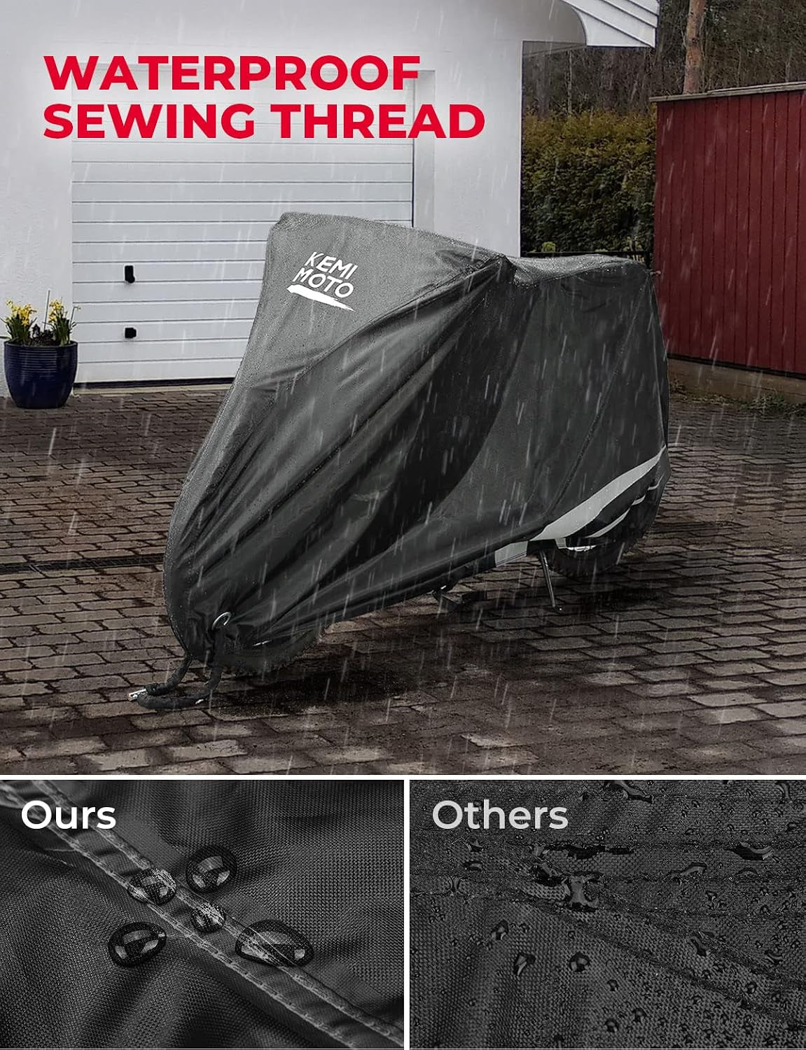 Heavy Duty 420D Motorcycle Cover Waterproof Compatible with Surron Light Bee X S Talaria X160 X260 All Weather Sur‑Ron Electric Dirt Bike Protective Rain Cover Sunlight Dust