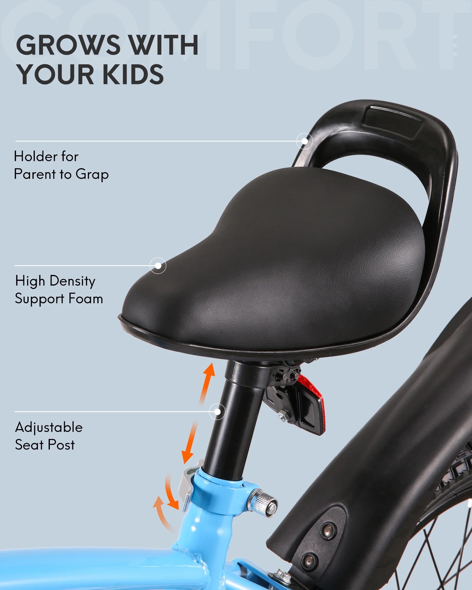 12 Inch Kids Girls and Boys Blue Bike with Training Wheel Kid Bicycle