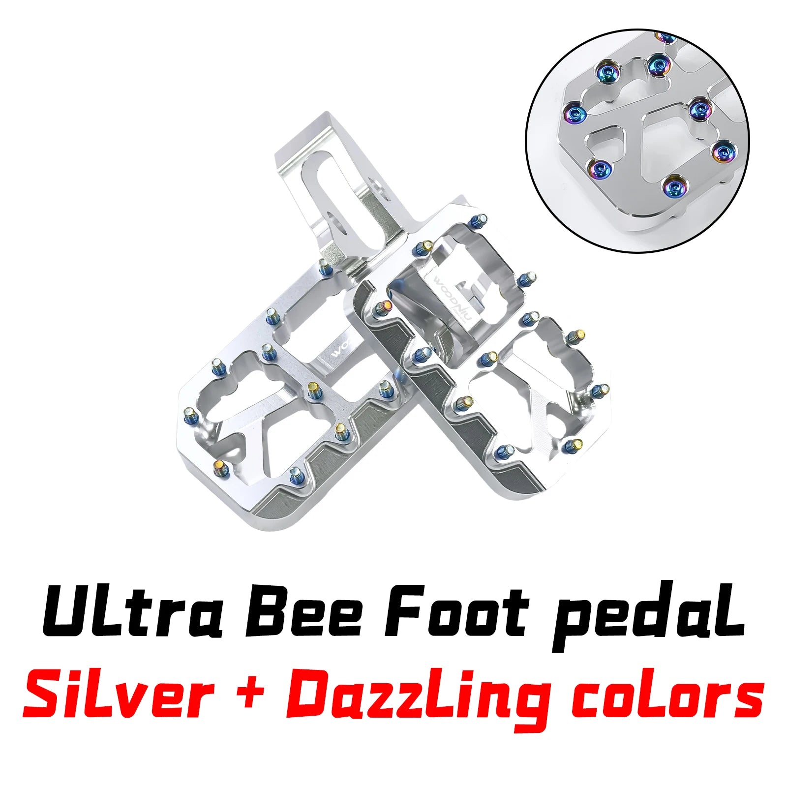 For SURRON Ultra Bee Motorcycles Foot Pedal New Customized Modified Pedals Foot Pegs E-Bikes for Surron Motorcycles Accessories